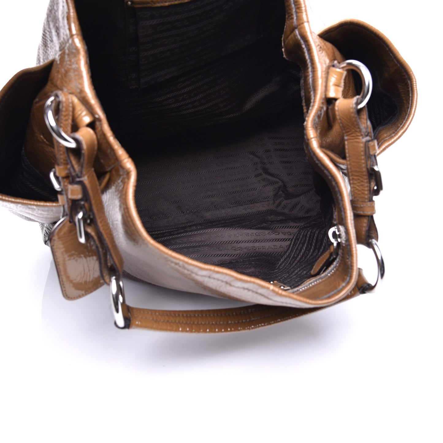 Vernice Sfumata Shoulder Bag Blond Mordore