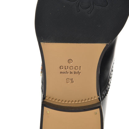 Gucci Calfskin Black Tiger Mens Brogue Lace-Up Oxfords 9.5 Black 7 of 9