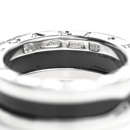 Bulgari Sterling Silver Ceramic Save The Children One-Band Ring 50 5.25 5 of 6
