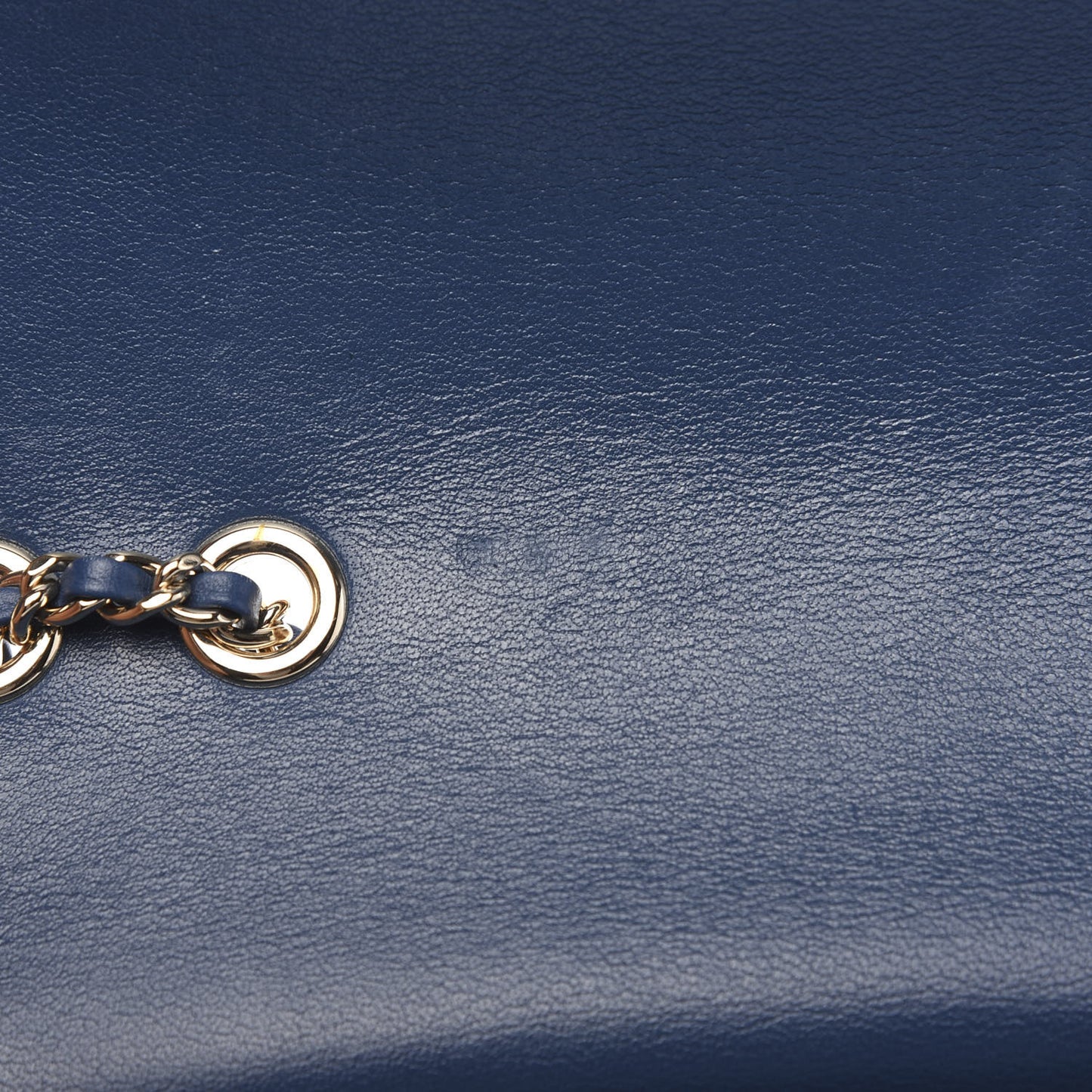 Sheepskin Quilted Beauty Lock Flap Blue