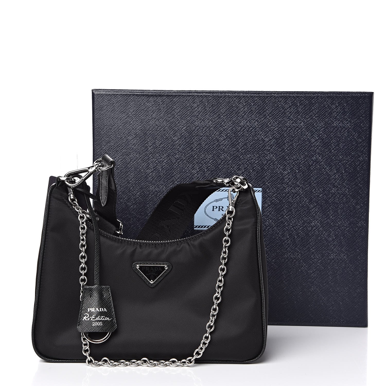 Prada Nylon Re-Edition 2005 Shoulder Bag Black 12 of 12