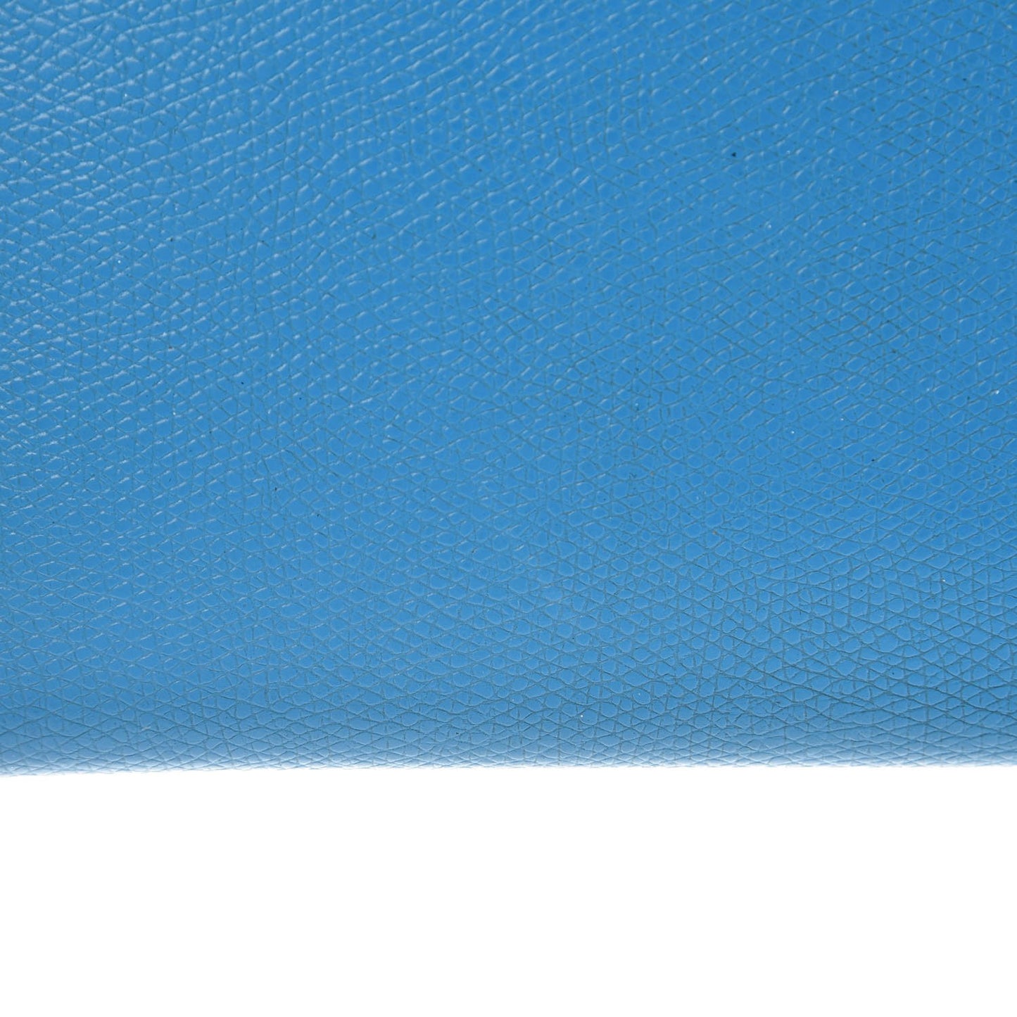 Drummed Calfskin Zip Around Organizer Wallet Turquoise