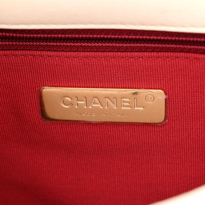 Chanel Lambskin Quilted Medium Chanel 19 Flap White 6 of 12