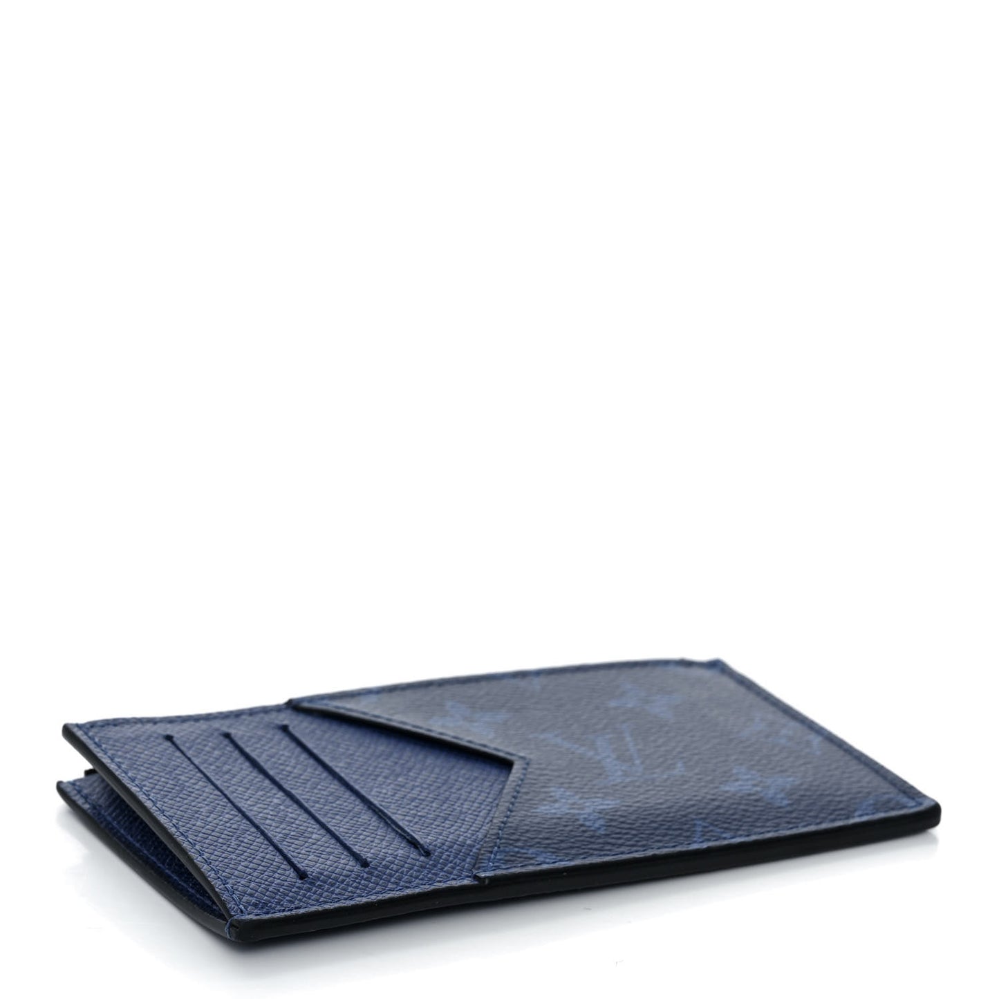 Monogram Taiga Coin Card Holder Cobalt