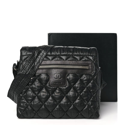 Chanel Nylon Small Coco Cocoon Messenger Bag Black 11 of 11