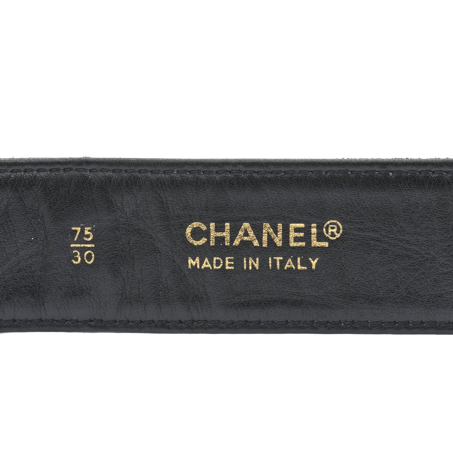 Chanel Suede CC Belt 75 30 Black 3 of 8