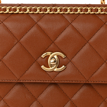 Chanel Caviar Quilted Multi Chain Backpack Light Brown 8 of 16