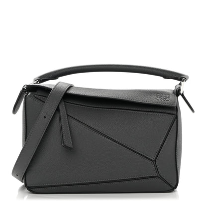 Loewe Calfskin Small Puzzle Bag Gunmetal 1 of 9