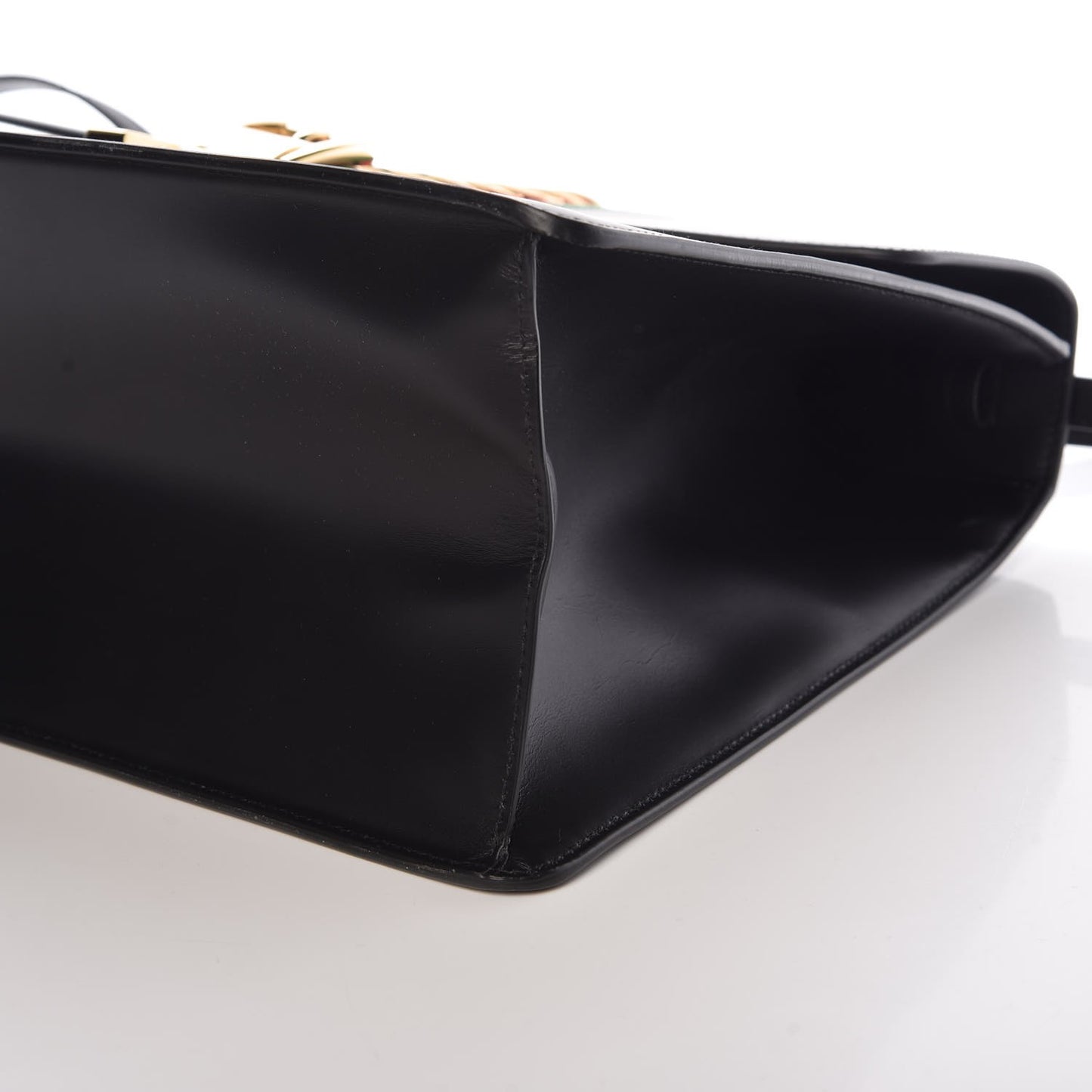 Calfskin Maxi Sylvie Top Handle Bag Black