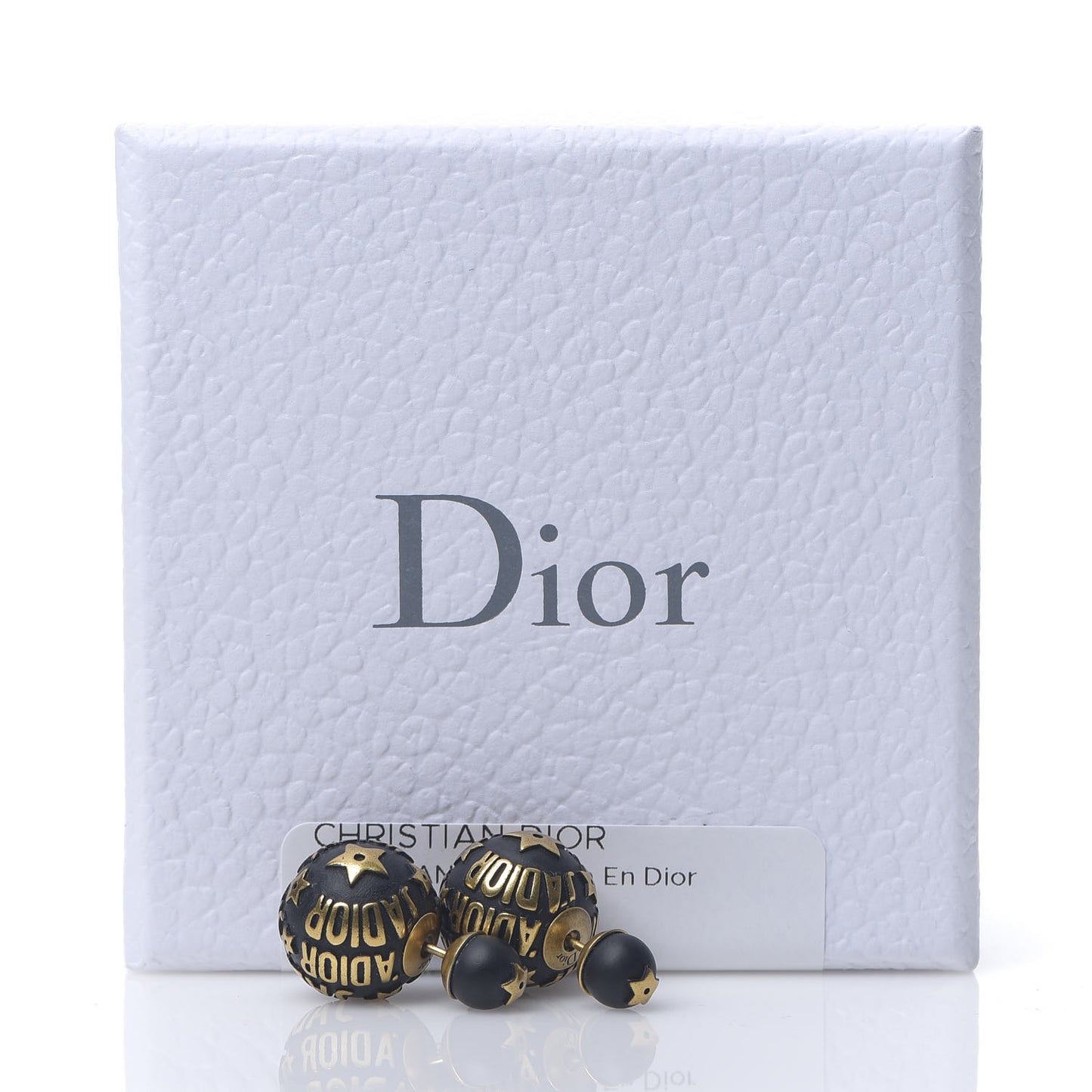 Metal J'Adior Mise En Dior Tribal Earrings Black