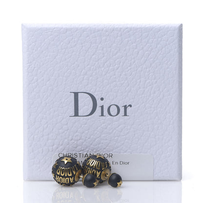 Christian Dior Metal J'Adior Mise En Dior Tribal Earrings Black 5 of 5