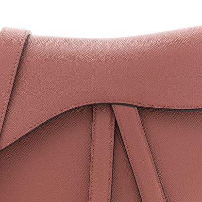 Christian Dior Grained Calfskin Saddle Bag With Strap Rust 8 of 10