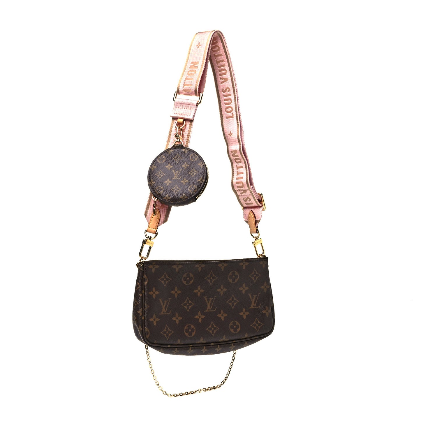 Monogram Multi Pochette Accessories Rose Clair