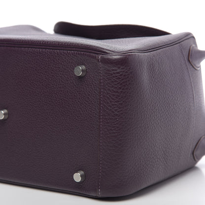 Hermes Taurillon Clemence Lindy 30 Raisin 9 of 11