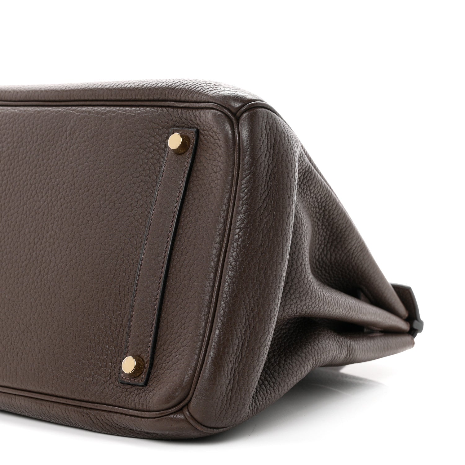 Hermes Taurillon Clemence Birkin 35 Cafe 10 of 11