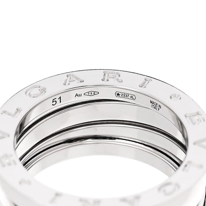 Bulgari 18K White Gold B.Zero1 Three-Band Ring 51 5.75 4 of 6