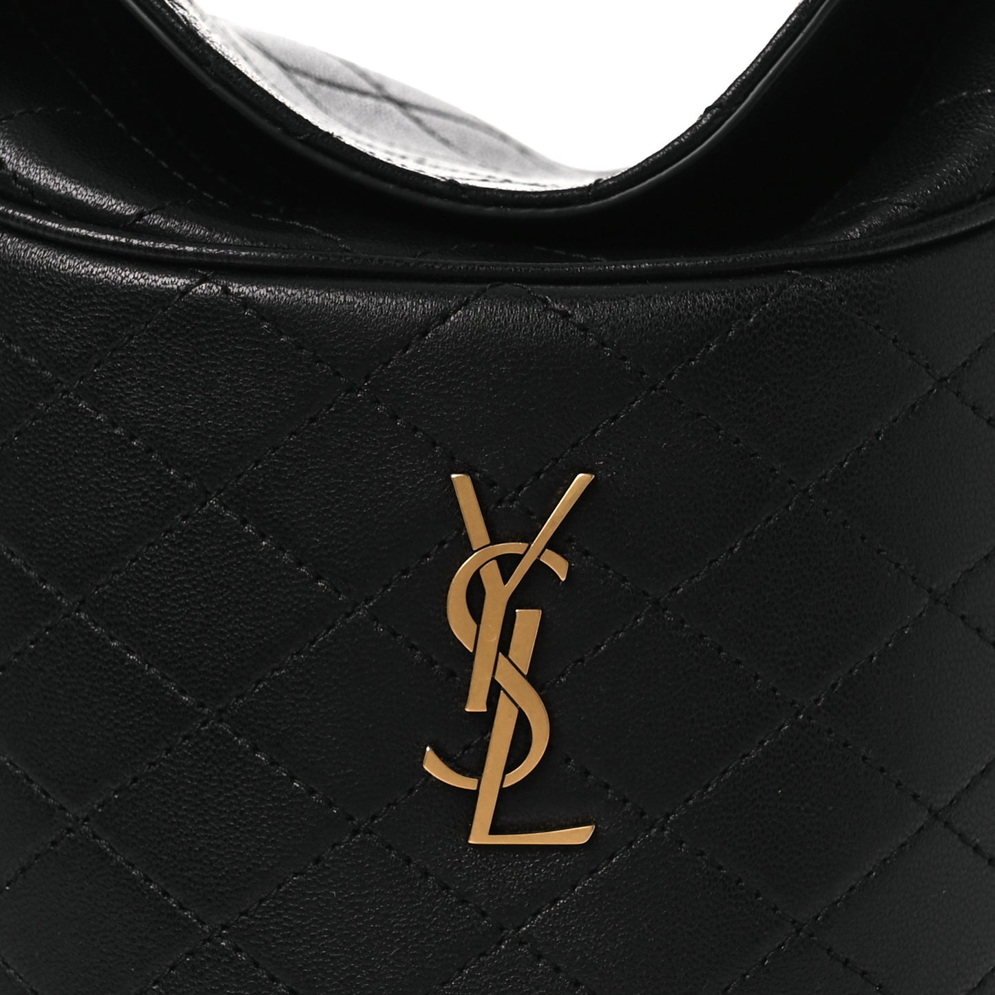 Lambskin Gabby Mini Bucket Bag Black