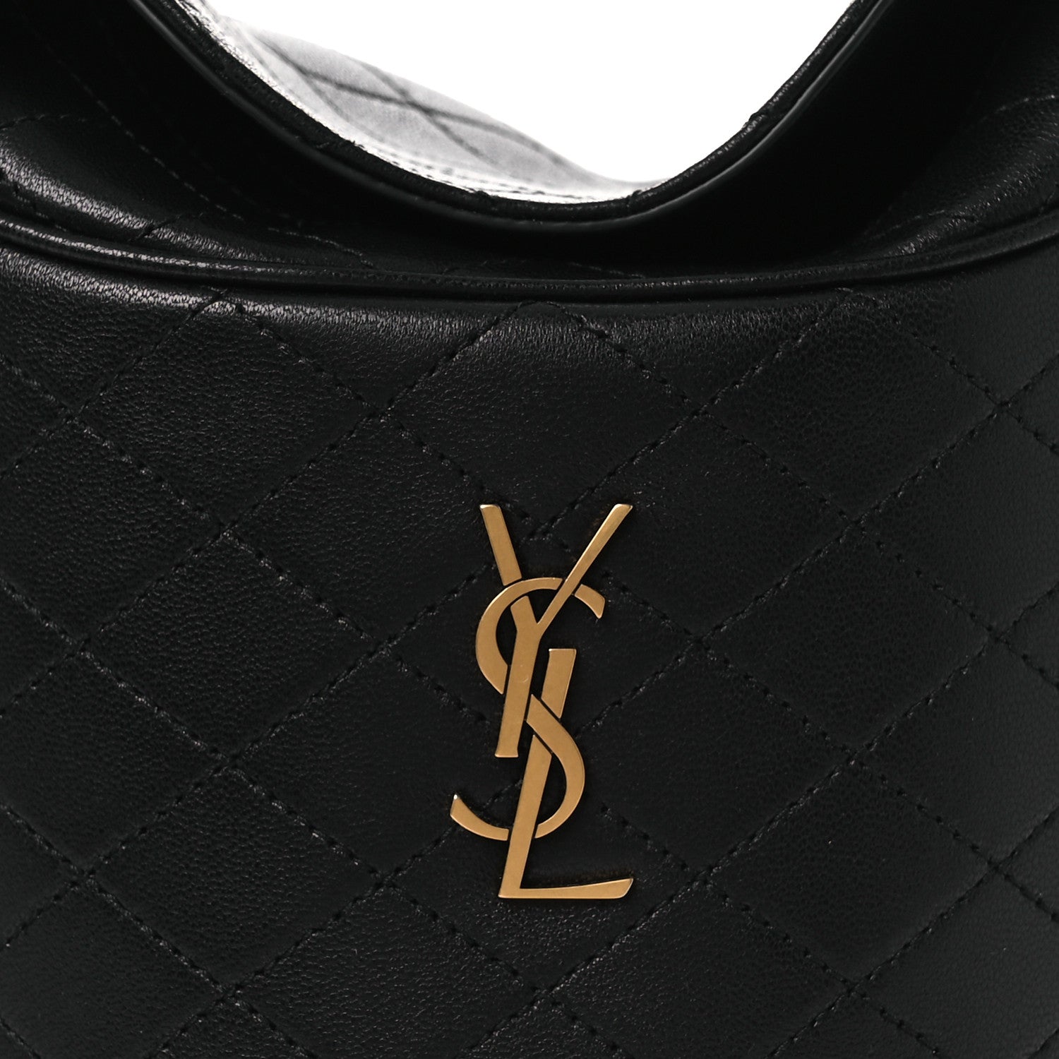 Saint Laurent Lambskin Gabby Mini Bucket Bag Black 8 of 12