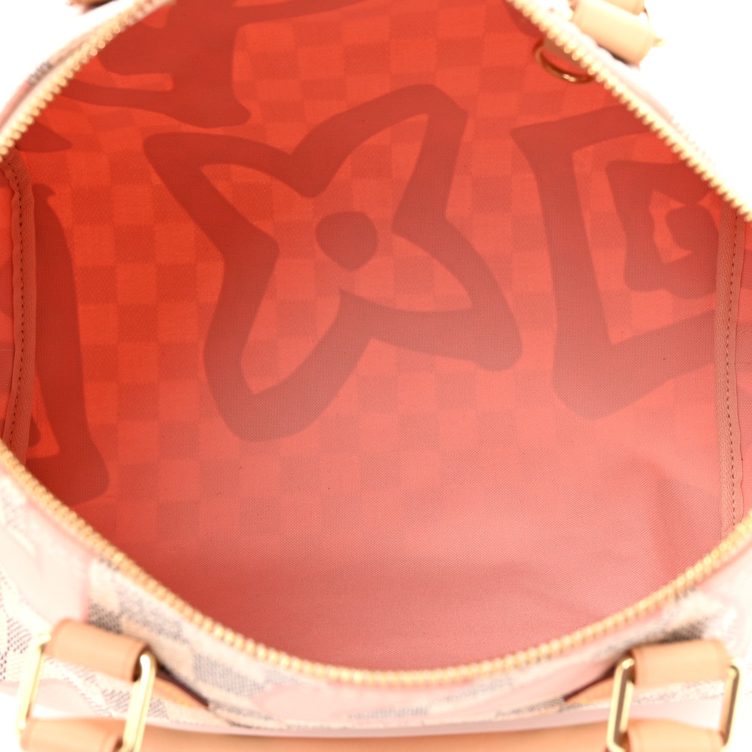 Louis Vuitton Damier Azur Tahitienne Speedy Bandouliere 30 Rose Ballerine 5 of 9