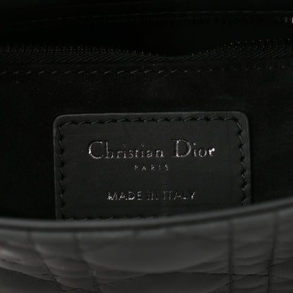 Christian Dior Ultra Matte Calfskin Cannage Mini Lady Dior Black 6 of 9