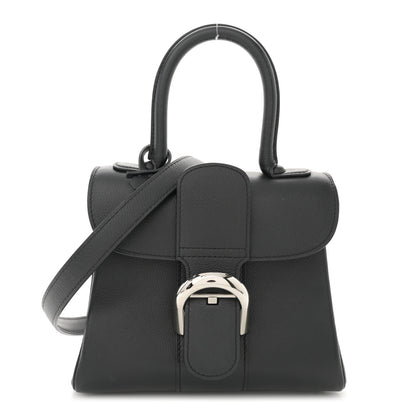 Delvaux Grained Calfskin Mini Brillant Satchel Black 1 of 10