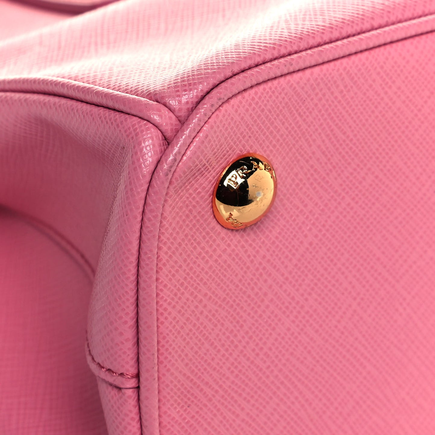 Saffiano Lux Mini Galleria Double Zip Tote Begonia