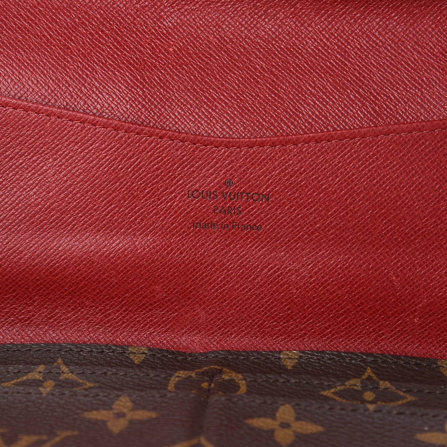 Monogram Josephine Wallet Red