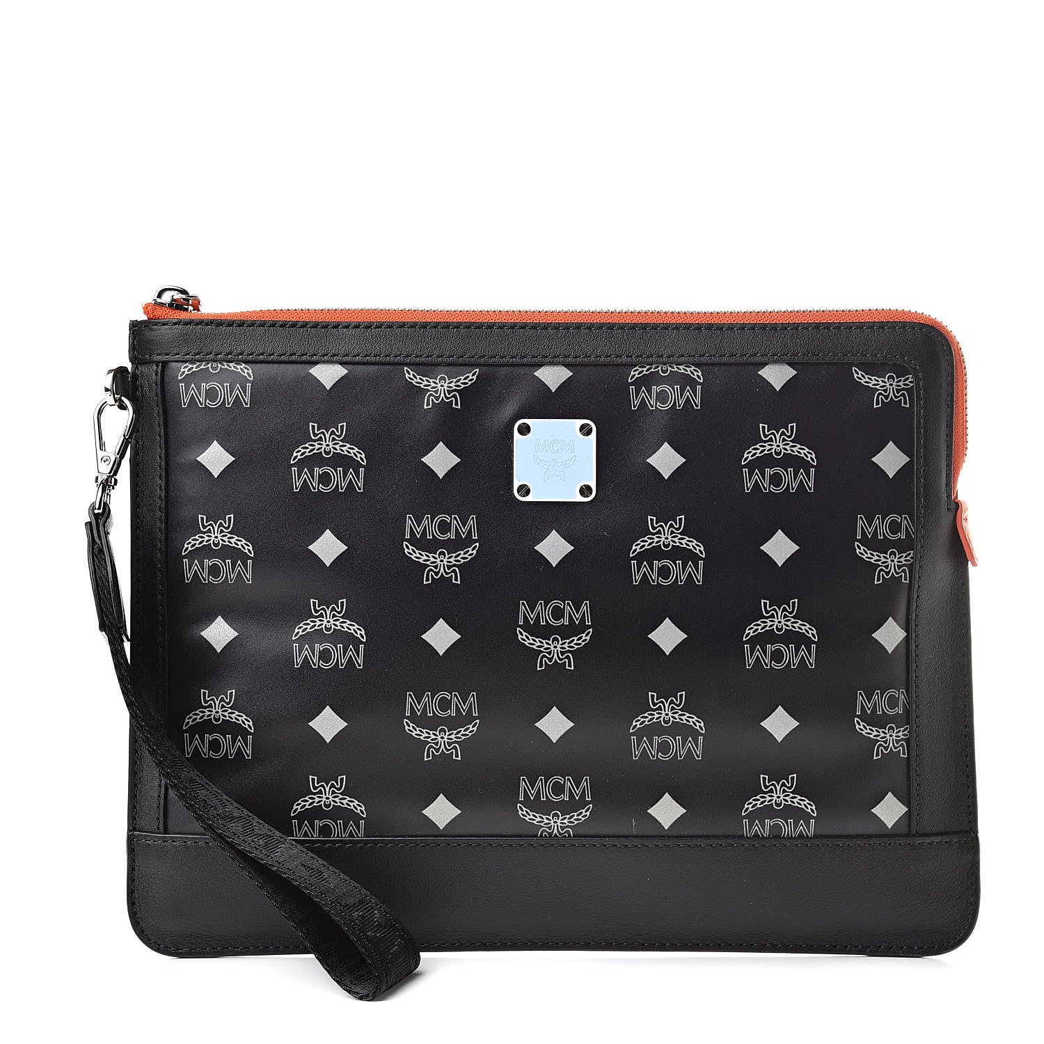 MCM Visetos Reflective Nylon iPad Pro Case Black 1 of 7