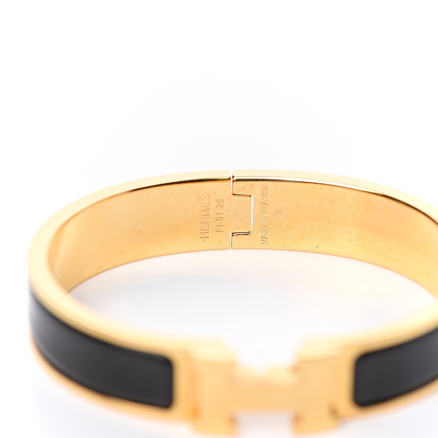 Hermes Enamel Narrow Clic Clac H Bracelet PM Black 4 of 5