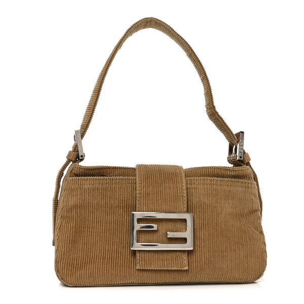 ショルダーバッグ FENDI Corduroy Shoulder Bag Beige 1a0200e8197c4d3057e8f8eb2b0ab5