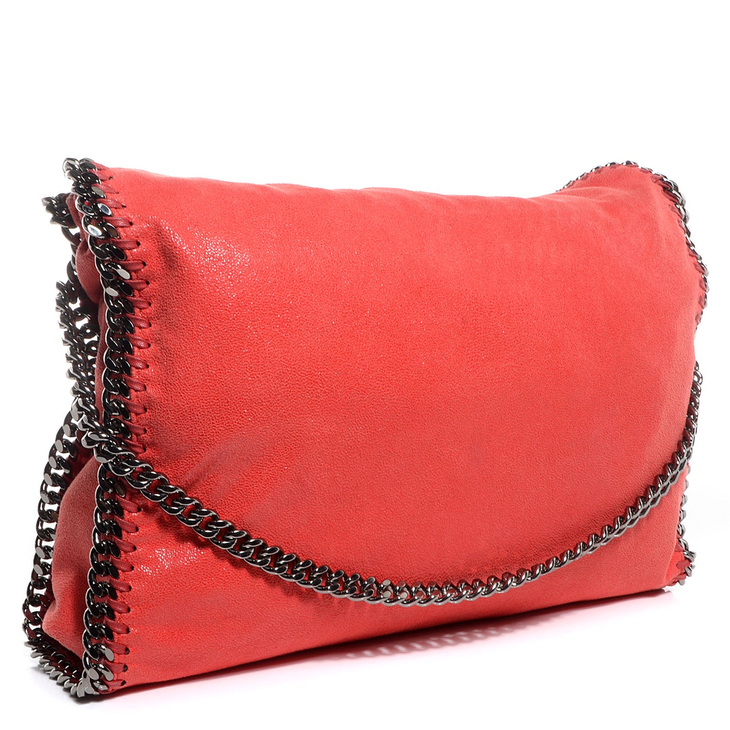Faux Leather Shaggy Deer Small Falabella Flame