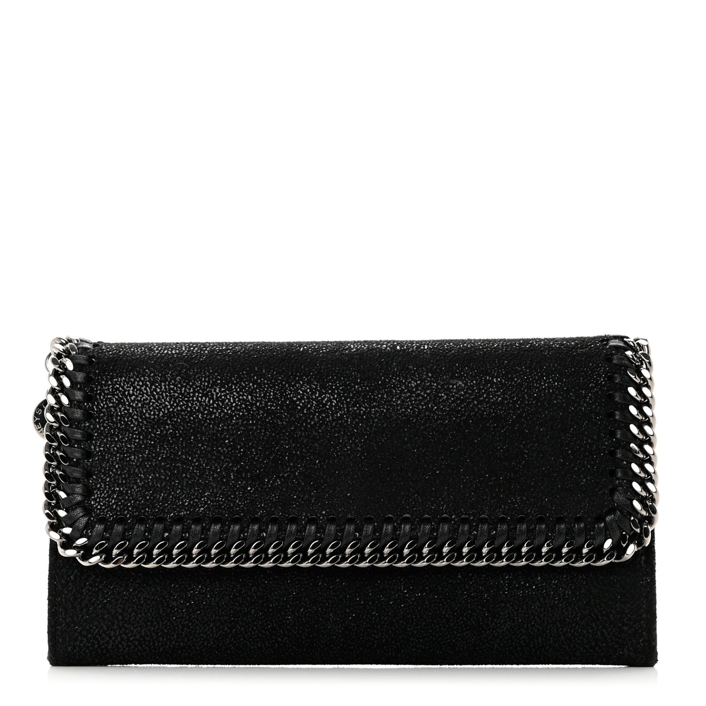 Shaggy Deer Falabella Flap Wallet Black