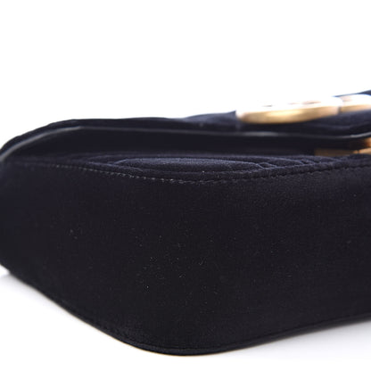 Gucci Velvet Matelasse Mini GG Marmont Shoulder Bag Black 9 of 12