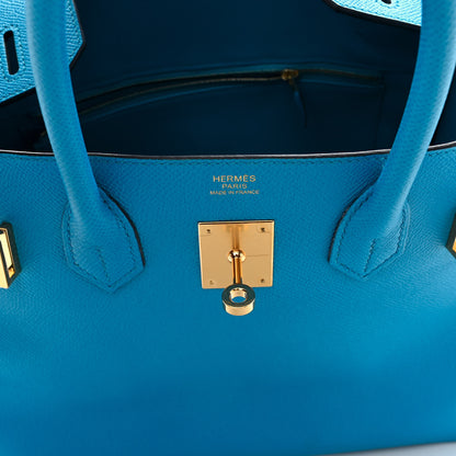 Hermes Epsom Birkin 30 Bleu Frida 6 of 13