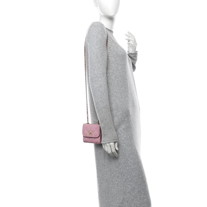 Chanel Lambskin Quilted Mini Trendy CC Clutch With Chain Light Pink 2 of 11