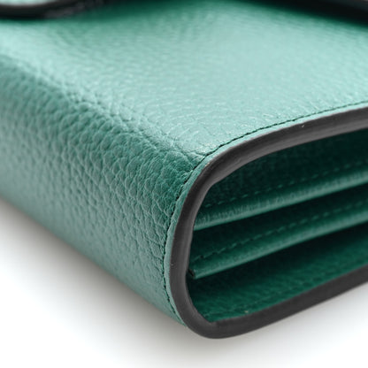 Gucci Calfskin Mini Dionysus Chain Wallet Emerald 9 of 9