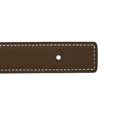 Hermes Swift Epsom 24mm Ancre Belt 85 34 Black Etoupe 6 of 10