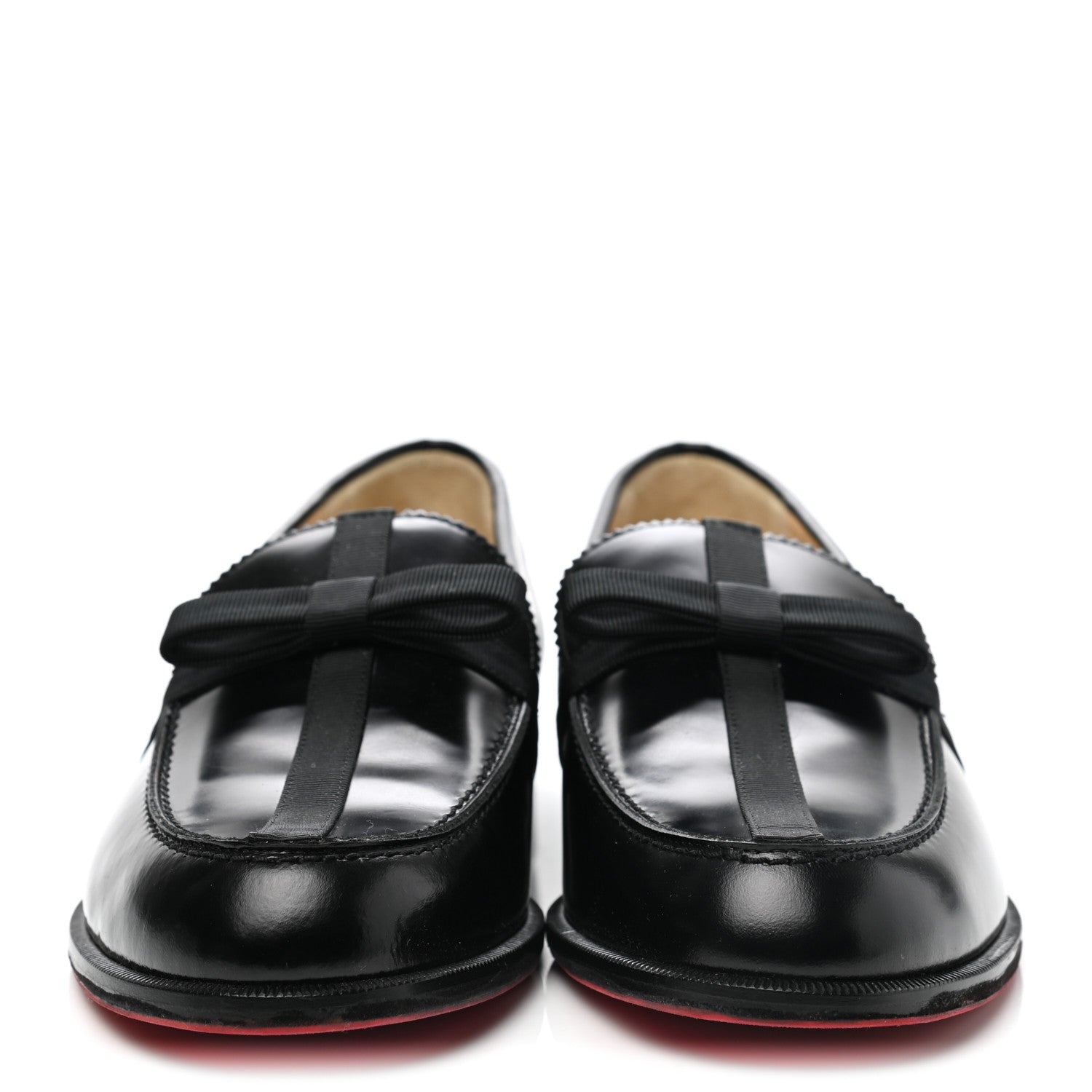 Christian Louboutin Calfskin Abrasivato Regalito Loafers 40.5 Black 2 of 10