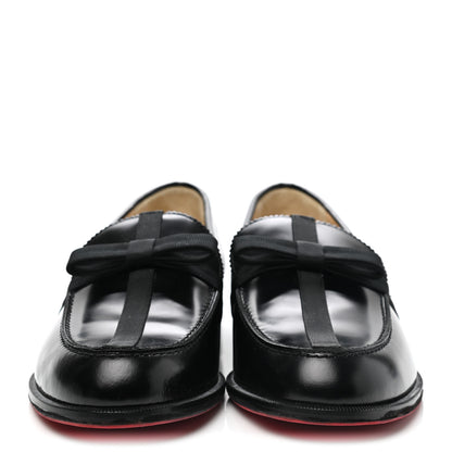 Christian Louboutin Calfskin Abrasivato Regalito Loafers 40.5 Black 2 of 10