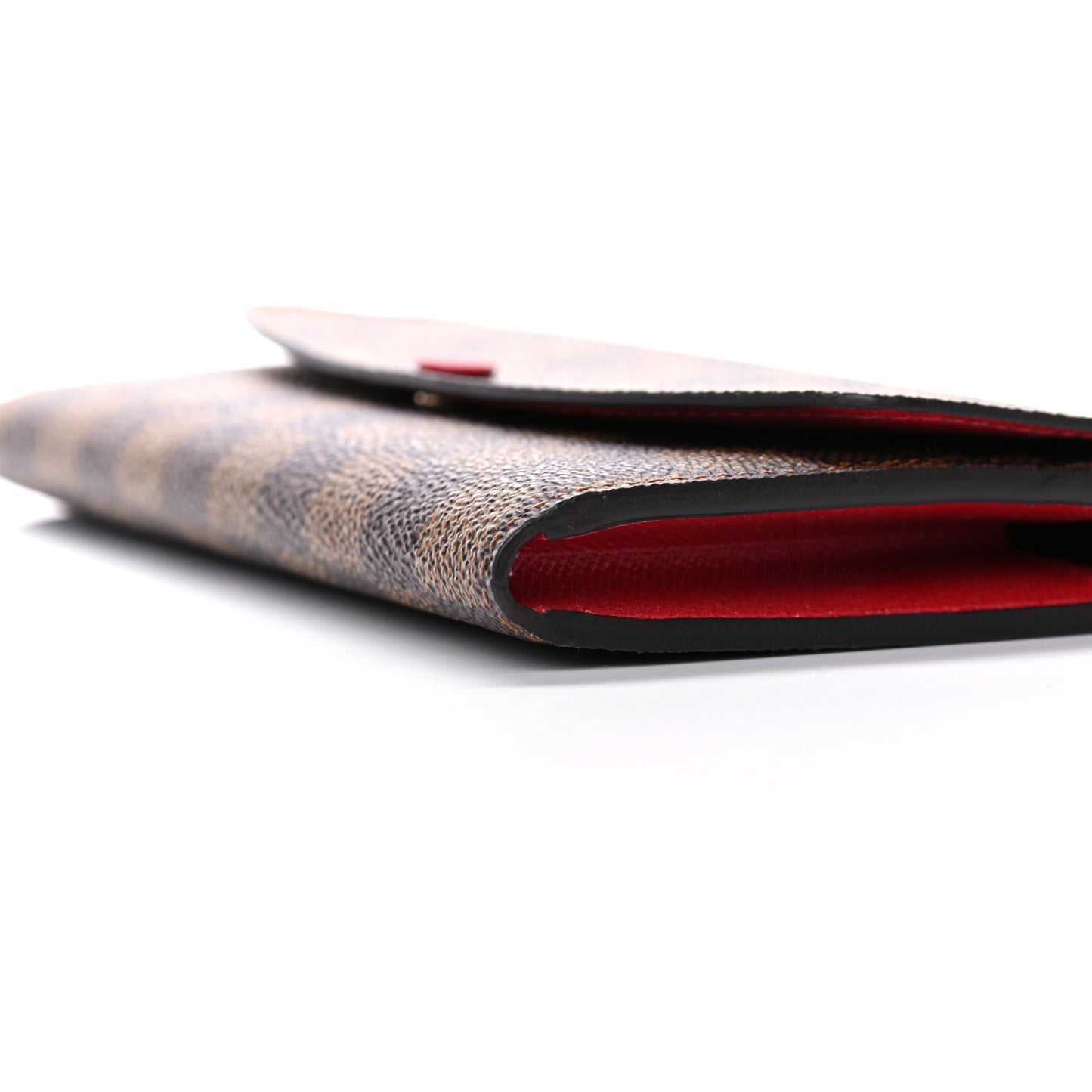 Damier Ebene Emilie Wallet Red