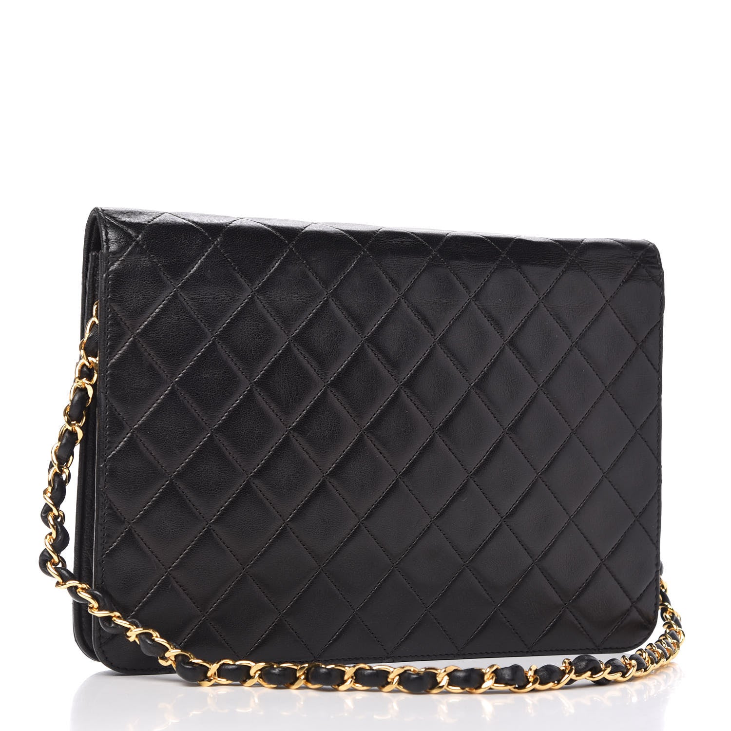 Chanel Lambskin Quilted Jumbo Single Flap Black 3 of 11
