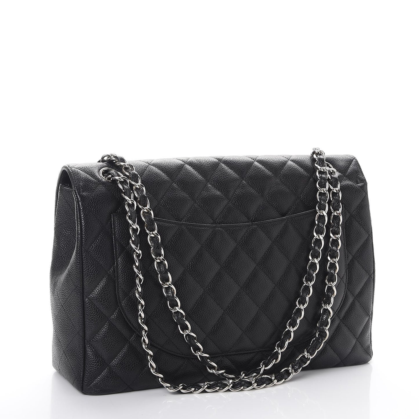 Caviar Quilted Maxi Single Flap Black
