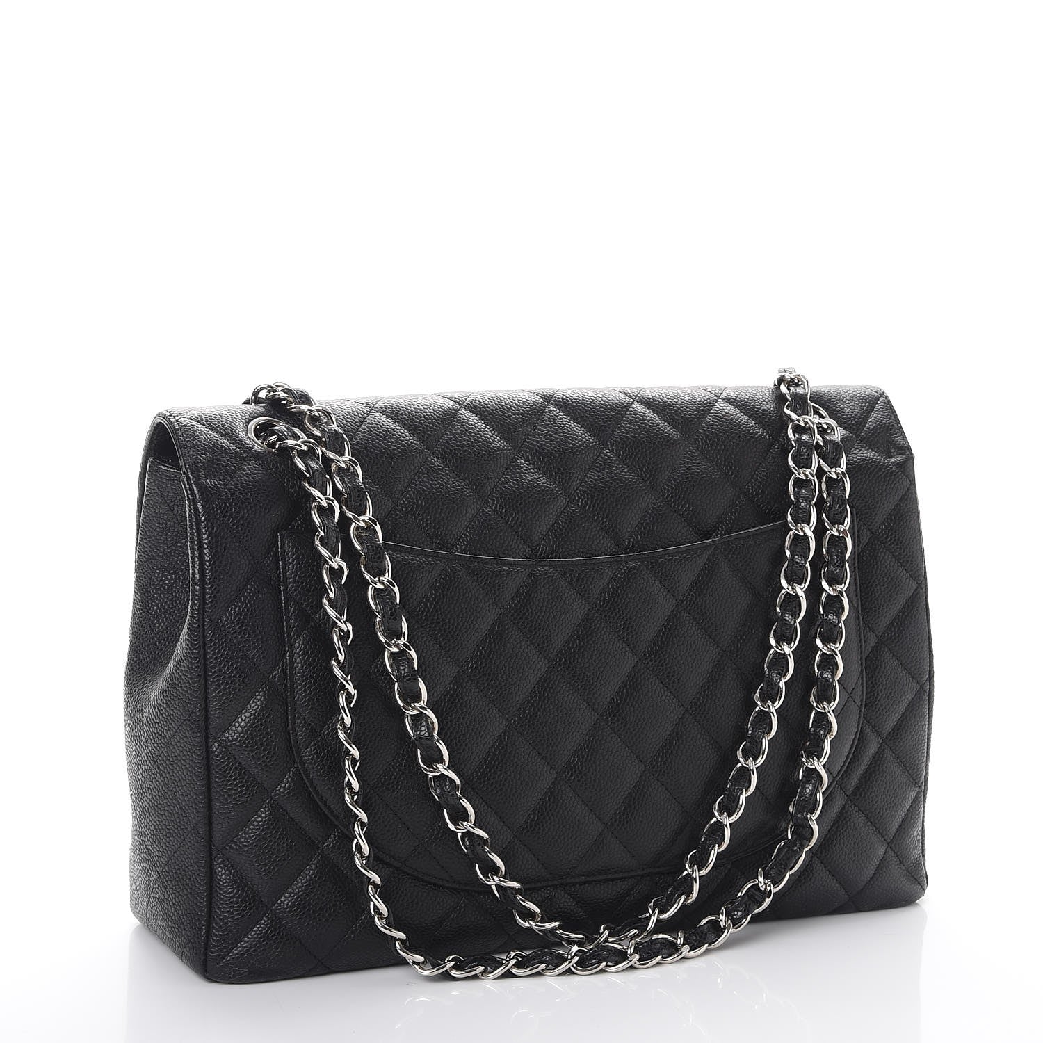 Chanel Caviar Quilted Maxi Single Flap Black 4 of 11
