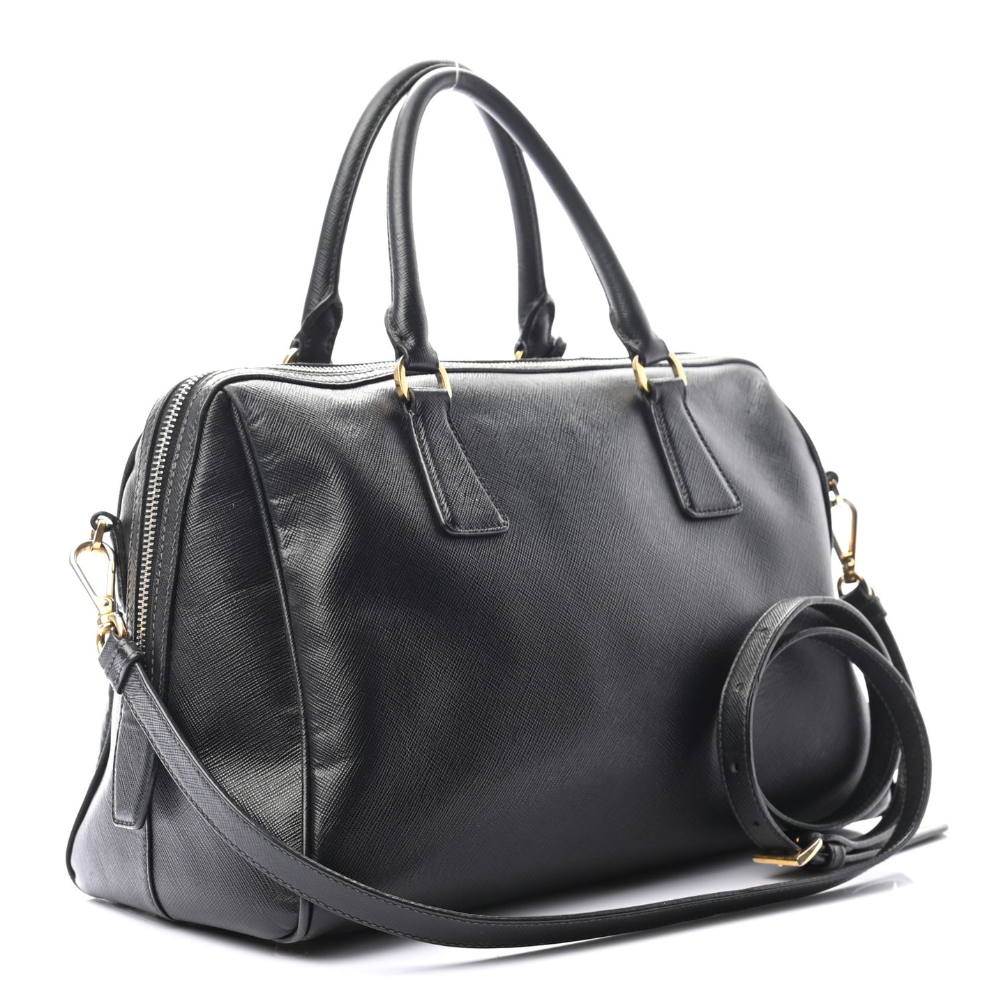 Saffiano Lux Bowler Black