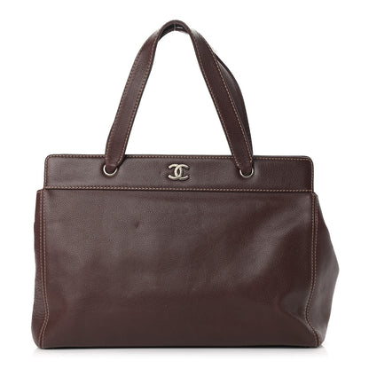 Chanel Caviar CC Tote Brown 1 of 13