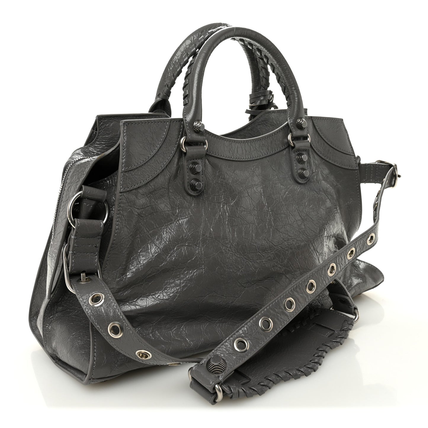 Agneau Arena Neo Cagole City Handbag Dark Grey