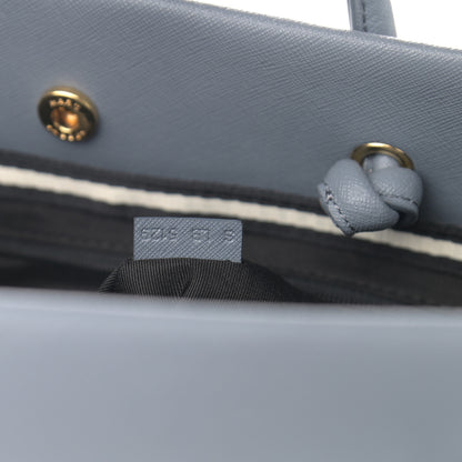 Marc Jacobs Calfskin Embossed Logo East West Shopper Tote Blue 8 of 11