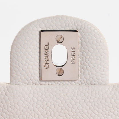 Chanel Iridescent Caviar Daily Zip Crossbody White 6 of 8
