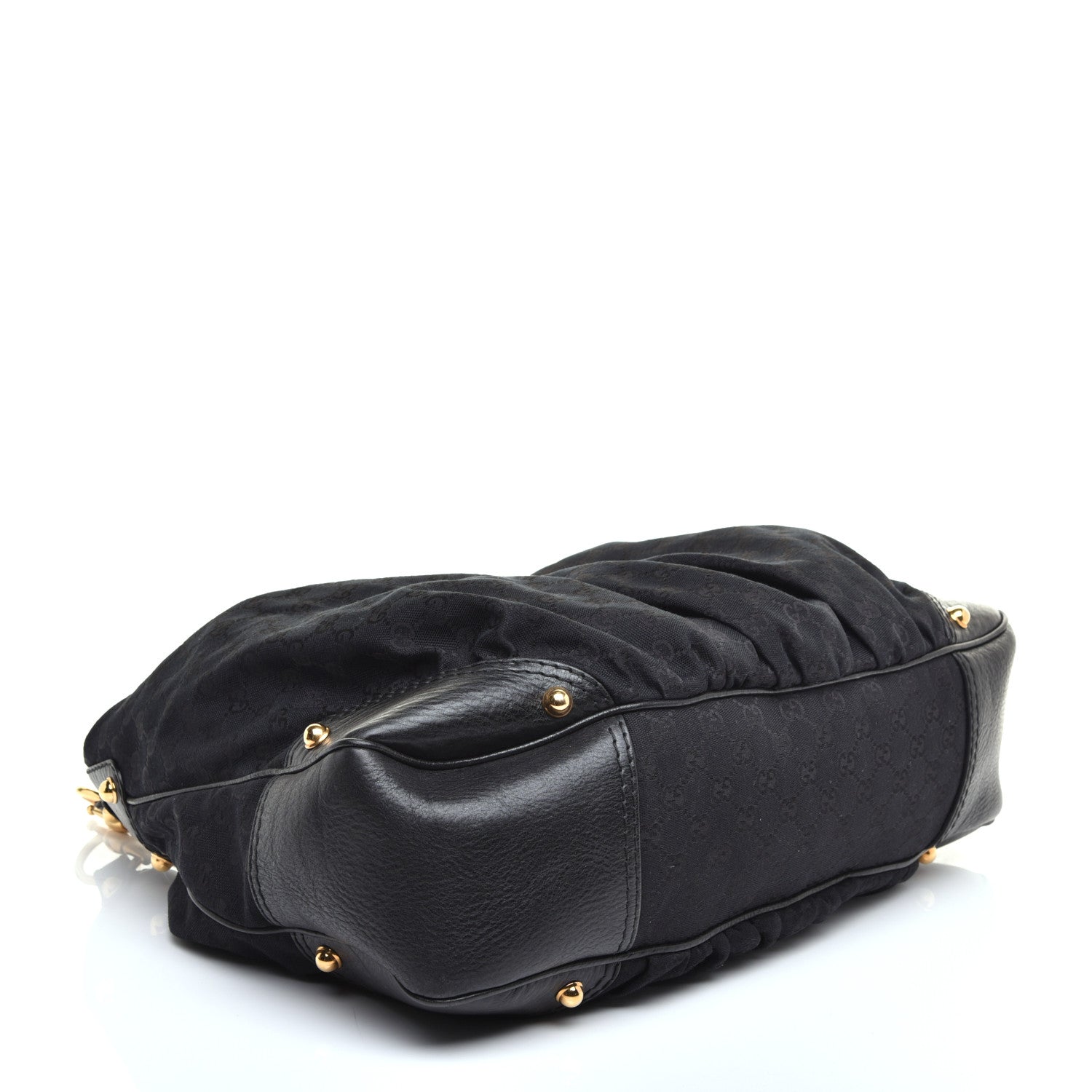 Gucci Monogram Large Jockey Hobo Black 4 of 9