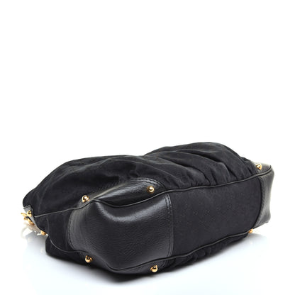 Gucci Monogram Large Jockey Hobo Black 4 of 9
